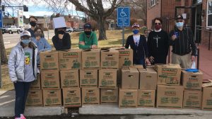 Mission Committee and Youth Group Food Drive Collects over 40 boxes of food!